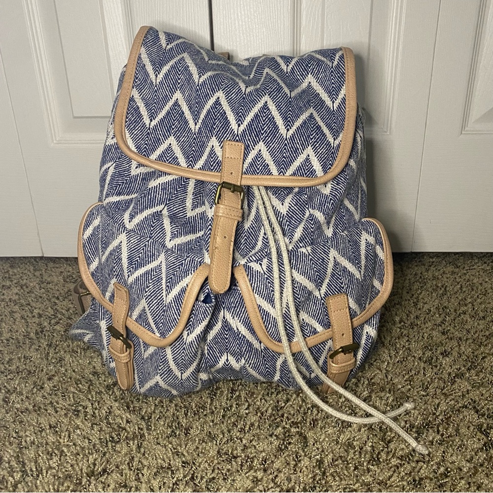 Mossimo Chevron Zig Zag Drawstring Backpack - image 2